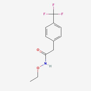 N-ethoxy-2-[4-(trifluoromethyl)phenyl]acetamide