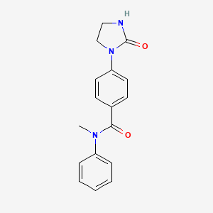 molecular formula C17H17N3O2 B7516462 N-methyl-4-(2-oxoimidazolidin-1-yl)-N-phenylbenzamide 