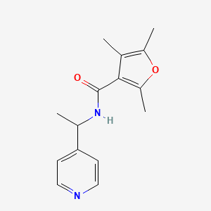 2,4,5-trimethyl-N-(1-pyridin-4-ylethyl)furan-3-carboxamide
