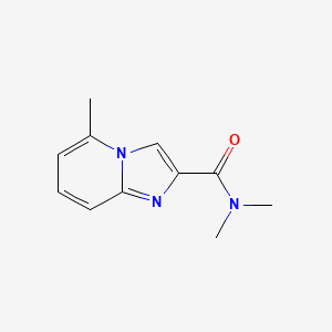 molecular formula C11H13N3O B7516471 N,N,5-trimethylimidazo[1,2-a]pyridine-2-carboxamide 