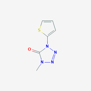 molecular formula C6H6N4OS B7516501 1-Methyl-4-thiophen-2-yltetrazol-5-one 