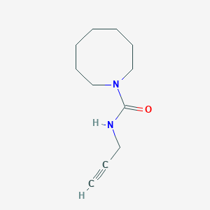 molecular formula C11H18N2O B7516516 N-prop-2-ynylazocane-1-carboxamide 