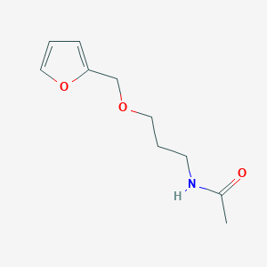 molecular formula C10H15NO3 B7516603 N-[3-(furan-2-ylmethoxy)propyl]acetamide 