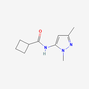 N-(2,5-dimethylpyrazol-3-yl)cyclobutanecarboxamide