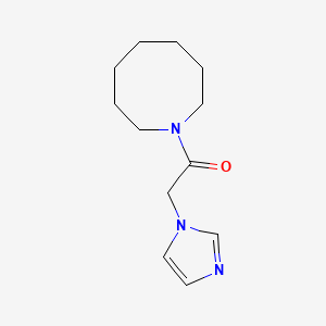 molecular formula C12H19N3O B7516673 1-(Azocan-1-yl)-2-imidazol-1-ylethanone 