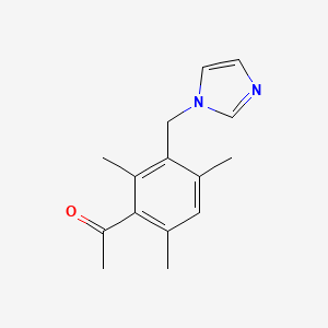 1-[3-(Imidazol-1-ylmethyl)-2,4,6-trimethylphenyl]ethanone