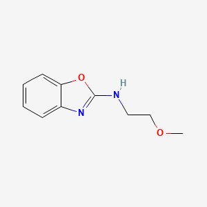 molecular formula C10H12N2O2 B7516680 N-(2-methoxyethyl)-1,3-benzoxazol-2-amine 