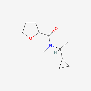 N-(1-cyclopropylethyl)-N-methyloxolane-2-carboxamide