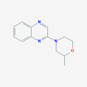 molecular formula C13H15N3O B7516722 2-Methyl-4-quinoxalin-2-ylmorpholine 