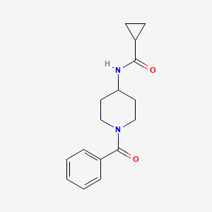 N-(1-benzoylpiperidin-4-yl)cyclopropanecarboxamide