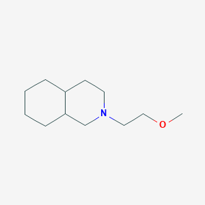 molecular formula C12H23NO B7516741 2-(2-methoxyethyl)-3,4,4a,5,6,7,8,8a-octahydro-1H-isoquinoline 