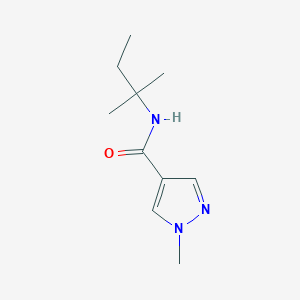 molecular formula C10H17N3O B7516778 1-methyl-N-(2-methylbutan-2-yl)pyrazole-4-carboxamide 