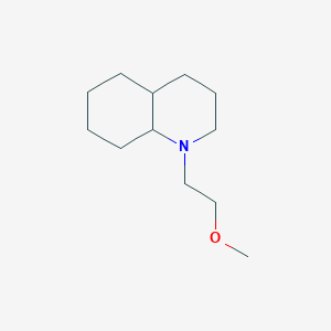 molecular formula C12H23NO B7516797 1-(2-methoxyethyl)-3,4,4a,5,6,7,8,8a-octahydro-2H-quinoline 