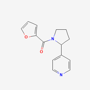 molecular formula C14H14N2O2 B7516804 Furan-2-yl-(2-pyridin-4-ylpyrrolidin-1-yl)methanone 