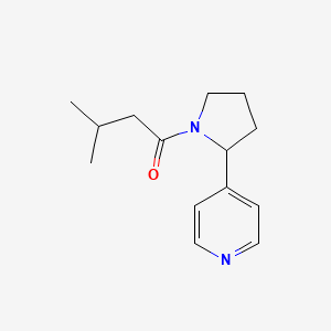 3-Methyl-1-(2-pyridin-4-ylpyrrolidin-1-yl)butan-1-one