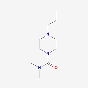 molecular formula C10H21N3O B7516879 N,N-dimethyl-4-propylpiperazine-1-carboxamide 