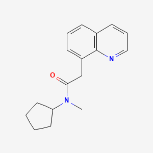 N-cyclopentyl-N-methyl-2-quinolin-8-ylacetamide
