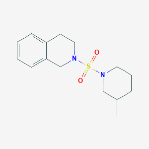 molecular formula C15H22N2O2S B7516938 2-(3-methylpiperidin-1-yl)sulfonyl-3,4-dihydro-1H-isoquinoline 