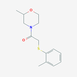 1-(2-Methylmorpholin-4-yl)-2-(2-methylphenyl)sulfanylethanone