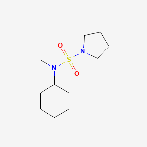 molecular formula C11H22N2O2S B7517004 N-cyclohexyl-N-methylpyrrolidine-1-sulfonamide 