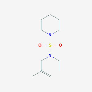 molecular formula C11H22N2O2S B7517023 N-ethyl-N-(2-methylprop-2-enyl)piperidine-1-sulfonamide 