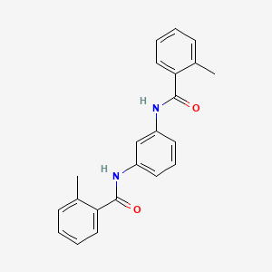 molecular formula C22H20N2O2 B7517039 N,N'-(1,3-苯撑)双(2-甲基苯甲酰胺) 