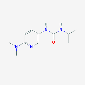 molecular formula C11H18N4O B7517046 1-[6-(Dimethylamino)pyridin-3-yl]-3-propan-2-ylurea 