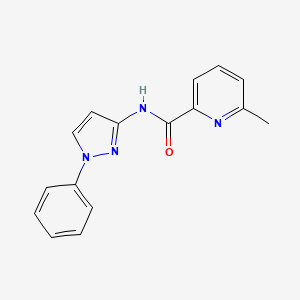 6-methyl-N-(1-phenylpyrazol-3-yl)pyridine-2-carboxamide