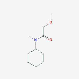molecular formula C10H19NO2 B7517080 N-cyclohexyl-2-methoxy-N-methylacetamide 