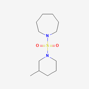 molecular formula C12H24N2O2S B7517113 1-(3-Methylpiperidin-1-yl)sulfonylazepane 