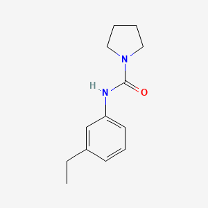 molecular formula C13H18N2O B7517119 N-(3-ethylphenyl)pyrrolidine-1-carboxamide 