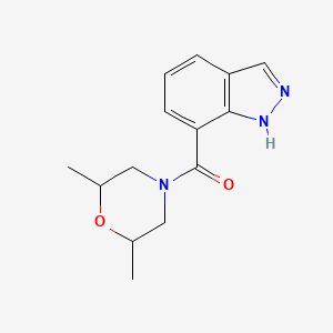 (2,6-dimethylmorpholin-4-yl)-(1H-indazol-7-yl)methanone