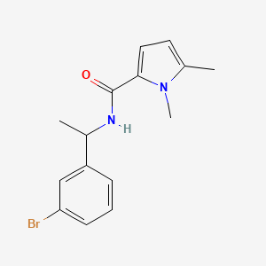 N-[1-(3-bromophenyl)ethyl]-1,5-dimethylpyrrole-2-carboxamide