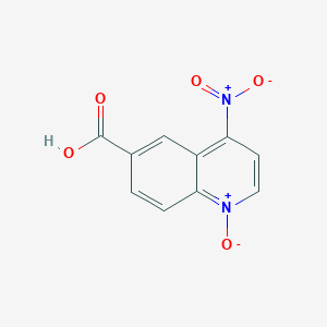 molecular formula C10H6N2O5 B075172 6-Quinolinecarboxylic acid, 4-nitro-, 1-oxide CAS No. 1425-67-8