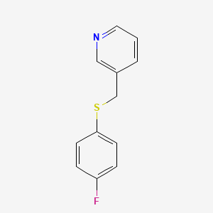 3-[(4-Fluorophenyl)sulfanylmethyl]pyridine