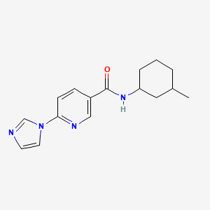 6-imidazol-1-yl-N-(3-methylcyclohexyl)pyridine-3-carboxamide