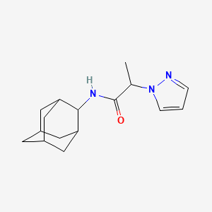 N-(2-adamantyl)-2-pyrazol-1-ylpropanamide