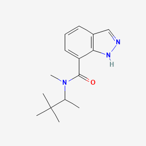 1h-Indazole-7-carboxamide,n-methyl-n-(1,2,2-trimethylpropyl)-