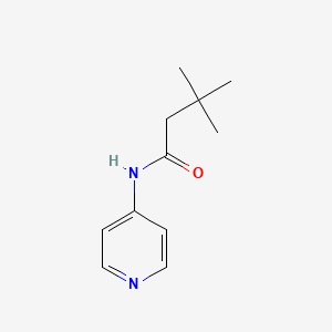 molecular formula C11H16N2O B7517407 3,3-dimethyl-N-(pyridin-4-yl)butanamide 