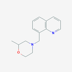 molecular formula C15H18N2O B7517437 2-Methyl-4-(quinolin-8-ylmethyl)morpholine 