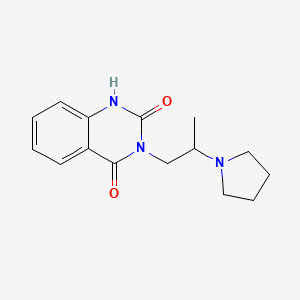 molecular formula C15H19N3O2 B7517449 3-(2-pyrrolidin-1-ylpropyl)-1H-quinazoline-2,4-dione 