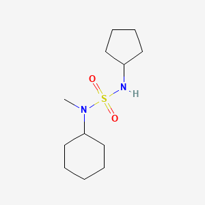 molecular formula C12H24N2O2S B7517450 [Cyclopentylsulfamoyl(methyl)amino]cyclohexane 