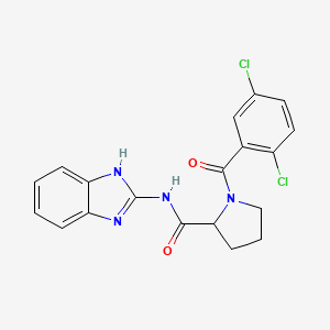 N-(1H-benzimidazol-2-yl)-1-(2,5-dichlorobenzoyl)pyrrolidine-2-carboxamide