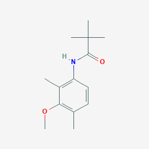 molecular formula C14H21NO2 B7517499 N-(3-methoxy-2,4-dimethylphenyl)-2,2-dimethylpropanamide 