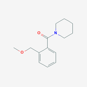 molecular formula C14H19NO2 B7517552 [2-(Methoxymethyl)phenyl]-piperidin-1-ylmethanone 