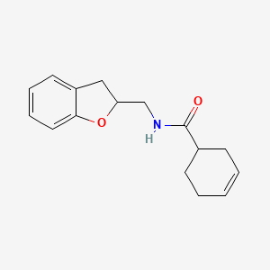 N-(2,3-dihydro-1-benzofuran-2-ylmethyl)cyclohex-3-ene-1-carboxamide