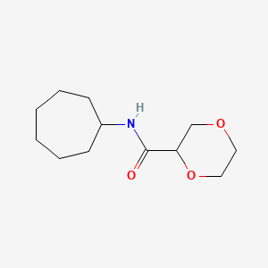 N-cycloheptyl-1,4-dioxane-2-carboxamide