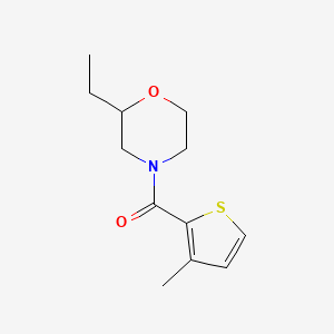 molecular formula C12H17NO2S B7517583 (2-Ethylmorpholin-4-yl)-(3-methylthiophen-2-yl)methanone 