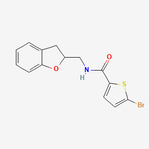 5-bromo-N-(2,3-dihydro-1-benzofuran-2-ylmethyl)thiophene-2-carboxamide
