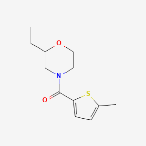 molecular formula C12H17NO2S B7517616 (2-Ethylmorpholin-4-yl)-(5-methylthiophen-2-yl)methanone 